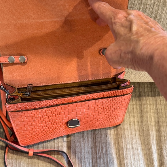 Patricia Nash coral peach Waverly Wovencollection Lanza 7 by 8 - Picture 7 of 10